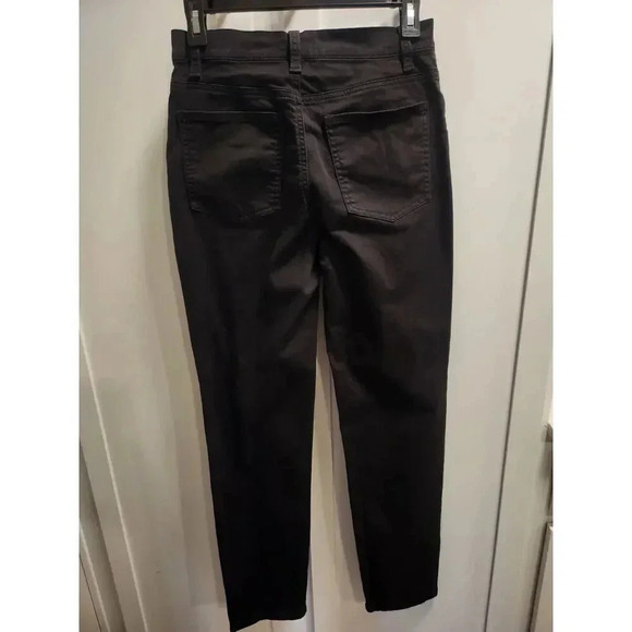 Eileen Fisher High Rise Slim Jeans in Black - Picture 2 of 9